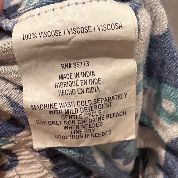 O'Neill Blue Elsie Cropped Soft Stretchy Pants Sz Small - Picture 8 of 10